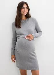Ensemble de grossesse pull et jupe en coton avec fil brillant, bonprix