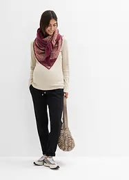 Pantalon de grossesse à taille élastiquée en jersey milano, bonprix