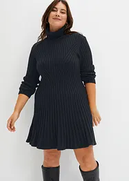 Robe en maille à col roulé, bonprix