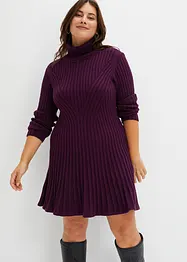 Robe en maille à col roulé, bonprix