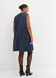 Robe courte à rayures tennis, viscose mélangée, bonprix