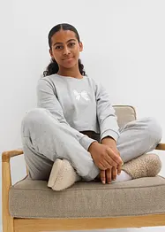 Ensemble d’intérieur en coton mélangé avec un sweat court, bonprix