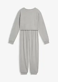 Ensemble d’intérieur en coton mélangé avec un sweat court, bonprix