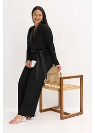 Combinaison en crêpe texturé avec empiècement en satin, bonprix