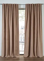 Rideau thermique avec verso en polaire noire (1 pce), bonprix