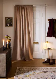 Rideau thermique avec verso en polaire noire (1 pce), bonprix