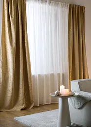 Voilage en batiste à imprimé brillant, aussi en XXL (1 pce), bonprix