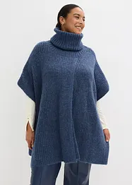 Pull poncho en laine mélangée, bonprix