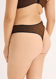 String Maxi en matière brillante, bonprix