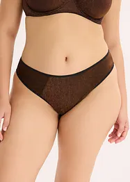 String Maxi en matière brillante, bonprix