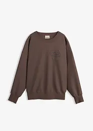 Sweat oversize doux en coton mélangé, bonprix