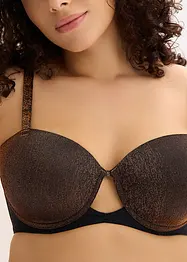 Soutien-gorge balconnet en matière brillante, bonprix