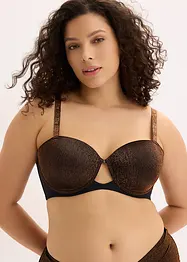 Soutien-gorge balconnet en matière brillante, bonprix