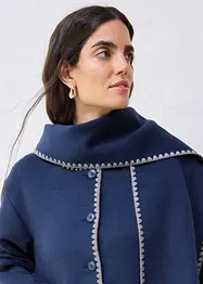 Veste à broderie décorative (ens. 2 pces avec écharpe), bonprix
