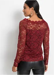 T-shirt manches longues en dentelle, bonprix