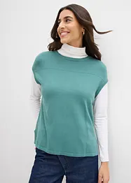 Pull doux sans manches en viscose mélangée, bonprix