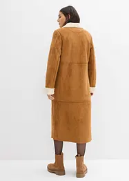 Manteau effet peau retournée avec doublure sherpa, bonprix