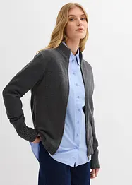 Gilet en maille 100% coton, bonprix