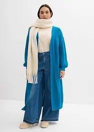 Gilet long en maille à épaules descendues, bonprix