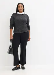 T-shirt manches longues en coton mélangé, bonprix