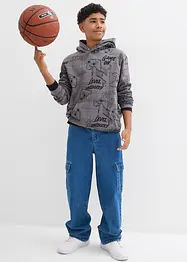 Sweat à capuche doux en coton mélangé, bonprix