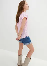 Blouse manches courtes en viscose fluide, bonprix