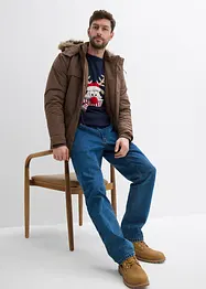 Pull en maille fine avec motif de Noël, bonprix