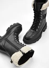 Boots fourrées à lacets, bonprix