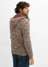Pull à capuche en grosse maille de coton mélangé, bonprix