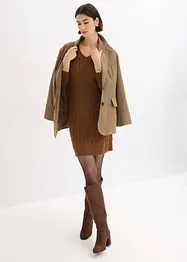 Robe en maille à motif torsadé, bonprix