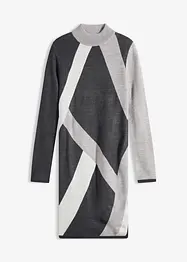 Robe en maille jacquard à rayures modernes, bonprix