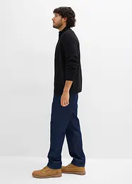 Gilet en maille de coton recyclé majoritaire, col montant, bonprix