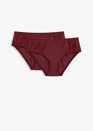 Lot de 2 slips Maxi avec dentelle, bonprix