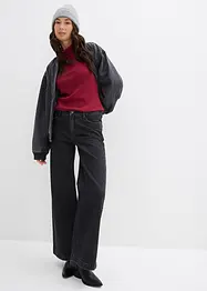 Jean large taille mi-haute, longueur sol, bonprix