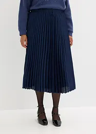 Jupe plissée en satin fin, bonprix