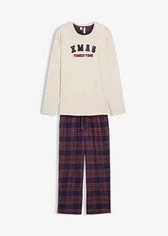 Pyjama homme avec pantalon en flanelle et pochette cadeau, bonprix