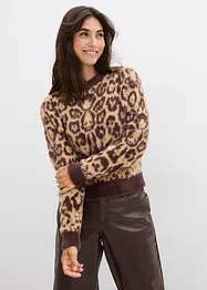 Pull en maille fine et poilue toute douce, bonprix