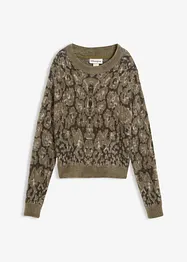 Pull en maille fine et poilue toute douce, bonprix