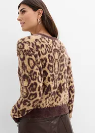 Pull en maille fine et poilue toute douce, bonprix