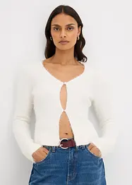 Gilet en fine maille poilue, bonprix