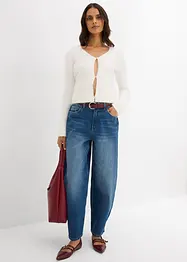 Gilet en fine maille poilue, bonprix