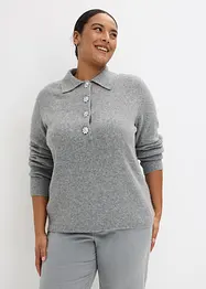 Pull polo avec laine, bonprix