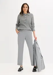 Pantalon à revers et taille élastiquée, bonprix