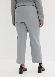 Pantalon à revers et taille élastiquée, bonprix