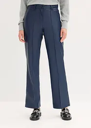 Pantalon enduit avec passepoil, droit, bonprix