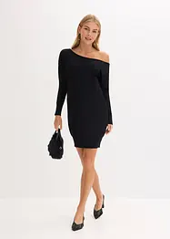 Robe en maille asymétrique, bonprix