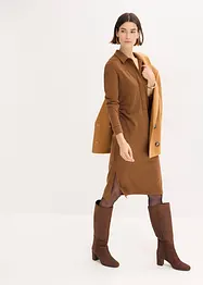 Robe-chemise en Punto di Roma, bonprix