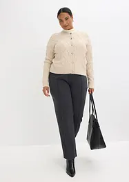 Veste bomber en maille torsadée avec laine, bonprix