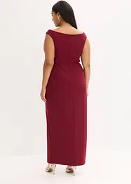 Robe col Bardot en crêpe texturé, bonprix