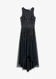Robe plus longue au dos avec sequins brodés, bonprix